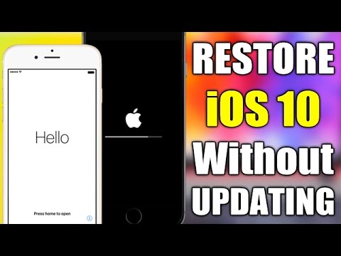 RESTORE  iOS 10 - 10.2 WITHOUT Updating Or LOSING Jailbreak !!!