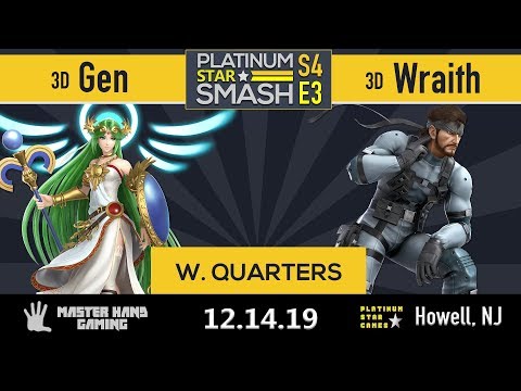 PSS S4:E3 - 3D | Gen (Palutena) Vs. 3D | Wraith (Snake) - W Quarterfinals