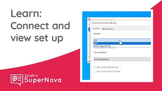 Learn SuperNova: How to set up Connect and View
