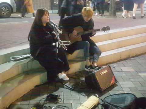 ☆Isn't she lovely☆ cover (수진츄) 홍대버스킹 20170117화 [Korean Hongdae Kpop Busking]