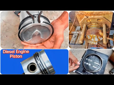 Piston Install | Diesel Engine piston Ring installation