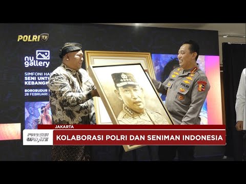 PRESISI UPDATE: KARYA SENI ABSTRAK KOLABORASI KAPOLRI DAN SENIMAN INDONESIA 01/03/2025 13.00