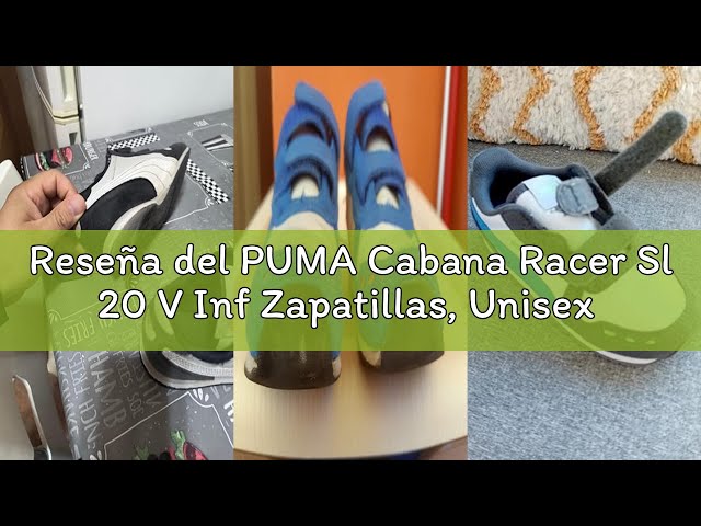 Vídeo relacionado con PUMA Cabana Racer SL 20 V PS, Sneaker, White-Vine-Cobalt Glaze, 35 EU