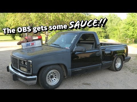 The OBS Drag Truck gets NITROUS!! He was tired of getting gapped! lol