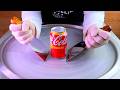 Coca Cola Lemon Ice Cream Rolls Street Food ايسكريم رول على الصاج كوكا كول�