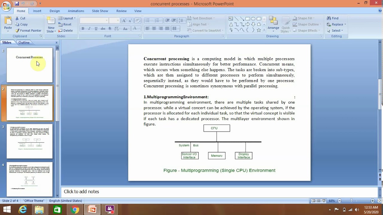 Concurrent Processes