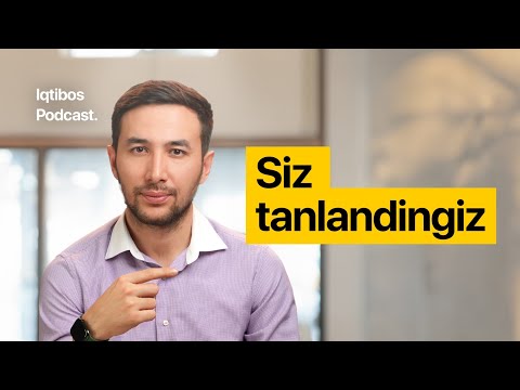 Lekin tanlay oladigan odam bo'lish kerak