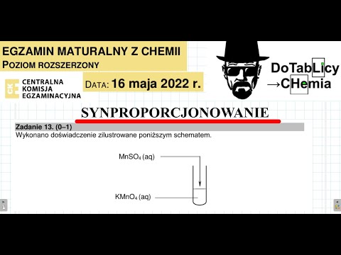 Synproporcjonowanie, Mangany. ZADANIE 13 CKE 2022 MAJ. #chemia #chemistry