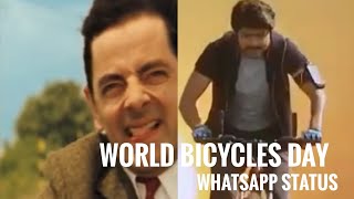 World Bicycle day 🚲 WhatsApp status