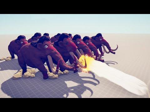 10X Mammoth vs Every Unit - Totally Accurate Battle Simulator TABS