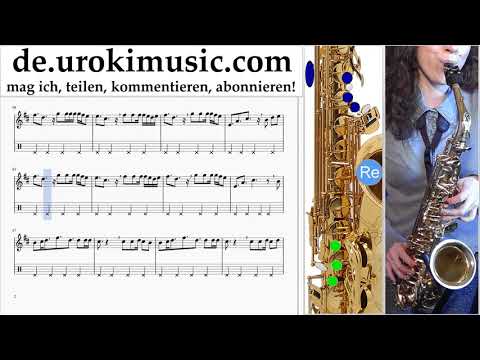 Saxophon Lernen Tenor Clean Bandit - Rockabye ft Sean Paul Anne-Marie Tabulatur Teil#2 um-i995