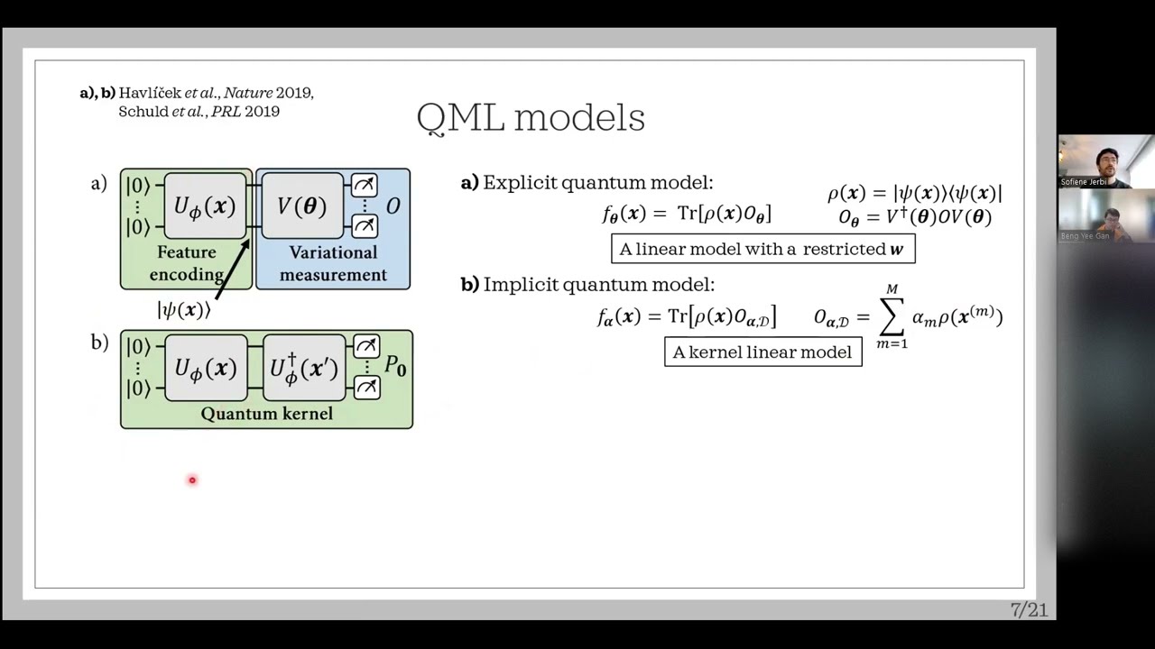 Quantum machine learning beyond kernel methods