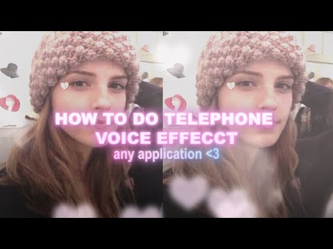 How to Do Telephone Voice Effect | Any App/Program