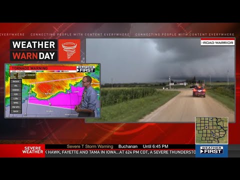 7/14/21 Historic Iowa Tornado Outbreak - Live TV Coverage 6:30pm - 7:30pm