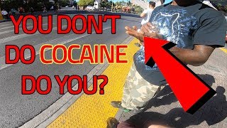 Vegas VLOG riding around & getting offered DRUGS (on camera)