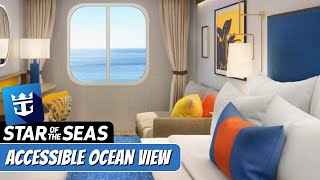 Star of the Seas | Accessible Ocean View Walkthrough Tour | Royal Caribbean 2025 | 4k