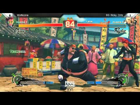 [FR 16 SSFIV AE] Wolfkrone (C.Viper) vs EG Ricky Ortiz (Rufus)