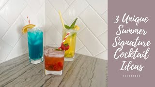 Summer Wedding Signature Drinks with Sota Brides