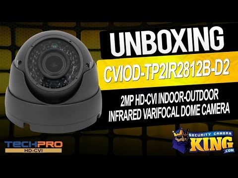 Unboxing - 2MP HD-CVI Indoor-Outdoor Infrared Varifocal Dome Camera - CVIOD-TP2IR2812B-D2