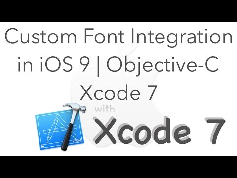 Font Integration in iOS 9 | Xcode 7 | Objective C