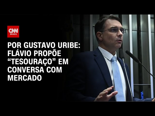 Flávio Bolsonaro propõe “tesouraço” em conversa com mercado financeiro | BASTIDORES CNN
