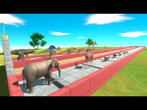 Animal vs Dinosaur Relay Race - Animal Revolt Battle Simulator