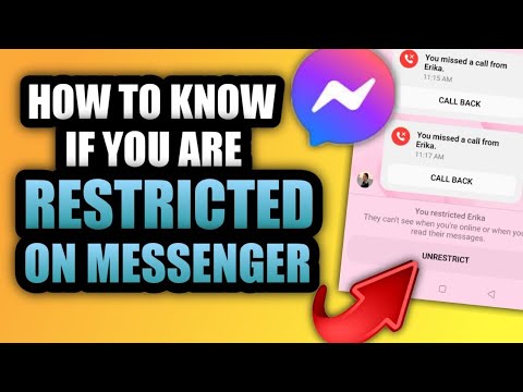 How do I know if someone has restricted me on Messenger?