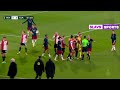 Feyenoord vs Ajax Match Interrupted after an object thrown from the Strands hit Davy Klaassen Head
