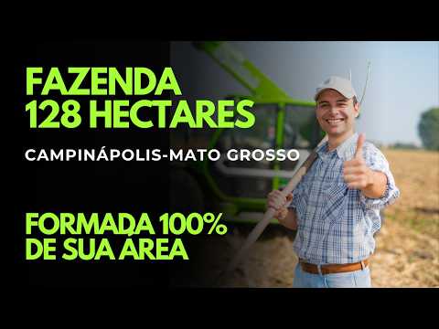 Fazenda 128 Hectares à Venda em Campinápolis Mato Grosso | 100% Formada | Terra de Alta Qualidade