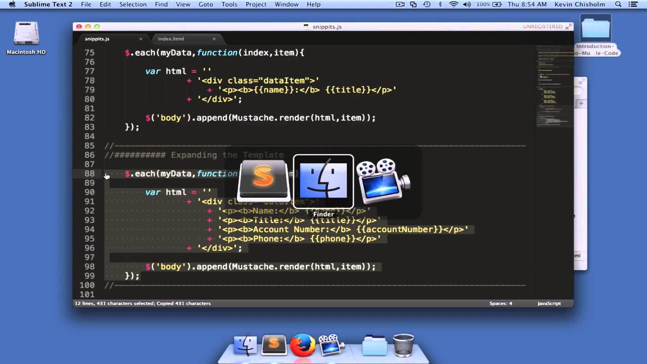 Getting started with Mustache.js