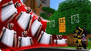 CASA DEL ÁRBOL VS TSUNAMI DE GRANNY EN MINECRAFT 😱 | RETO DE LA CASA VS TSUNAMI EN MINECRAFT