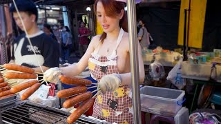 Grilled Wild Boar Sausage｜烤山豬肉香腸🔥｜구운 멧돼지 소시지｜イノシシ肉の焼きソーセージ｜भुना हुआ जंगली सूअर सॉसेज