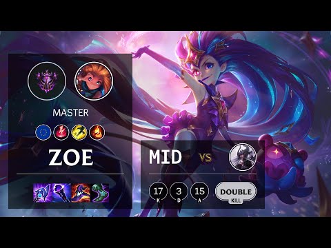 Zoe Mid vs Syndra - EUW Master Patch 11.22
