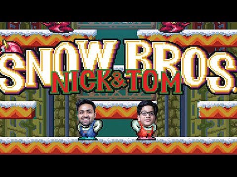 90s Kid Plays SNOW BROS With A 9 year Old | 90s KID