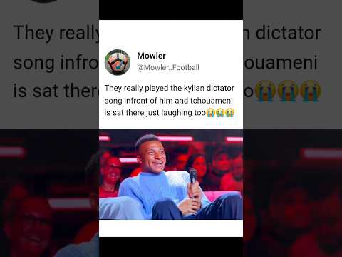 they really played the kylian dictator song infront of him 😭 #shorts #footballmemes #mbappe #fyp