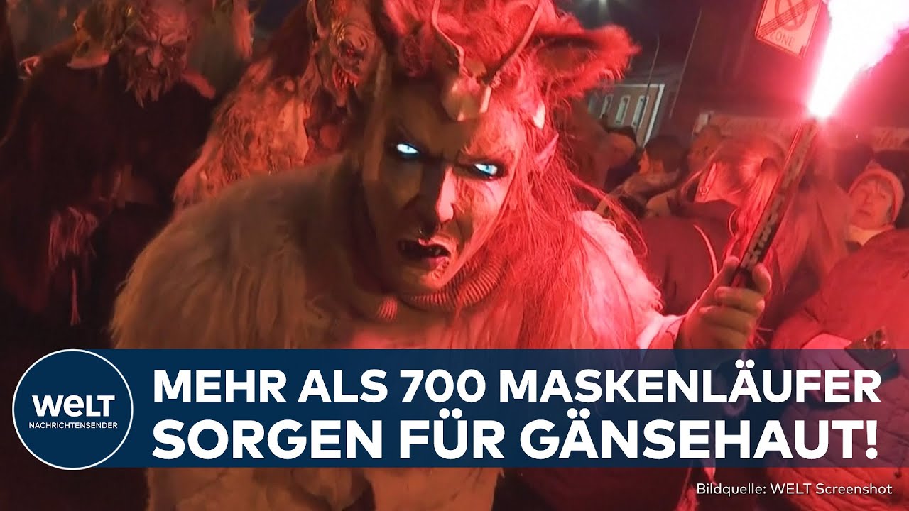 RAUHNACHTSLAUF IN BEILNGRIES: 700 Maskenläufer jagen Besuchern in Oberbayern Schrecken ein!