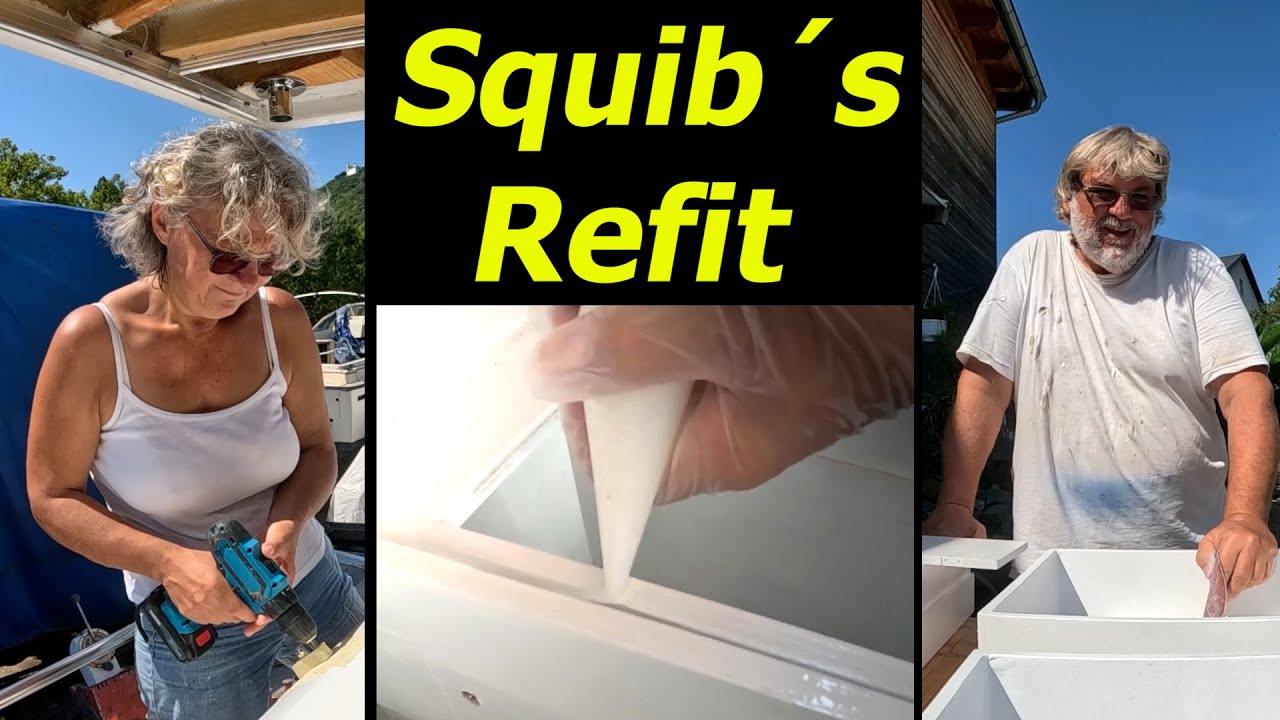 Squib´s Refit - Permanently mounting roof supports - Installing the galley permanently - Adjusting drawers /103