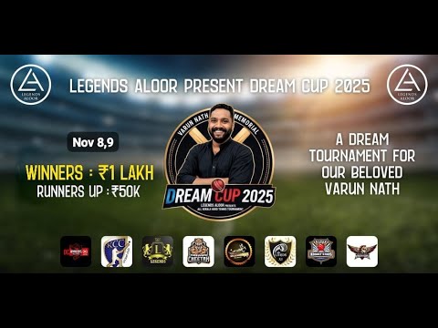 LEGENDS ALOOR PRESENT | DREAM CUP 2025 | FINAL DAY   | LIVE