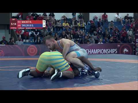 Qual. FS - 86 kg: R. MACKEY (BAH) v. D. TAYLOR III (USA)