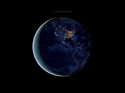 Rotation Earth, Earth from Space, Meditation Music, Relax, Healing, 1 Hour