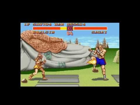 Street Fighter II SNES - Dhalsim vs. Sagat - Hardest Setting