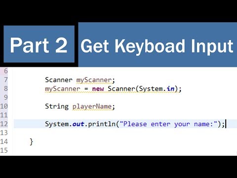 Super Beginner's Text Adventure Game Development in Java PART 2 - Get Keyboard Input