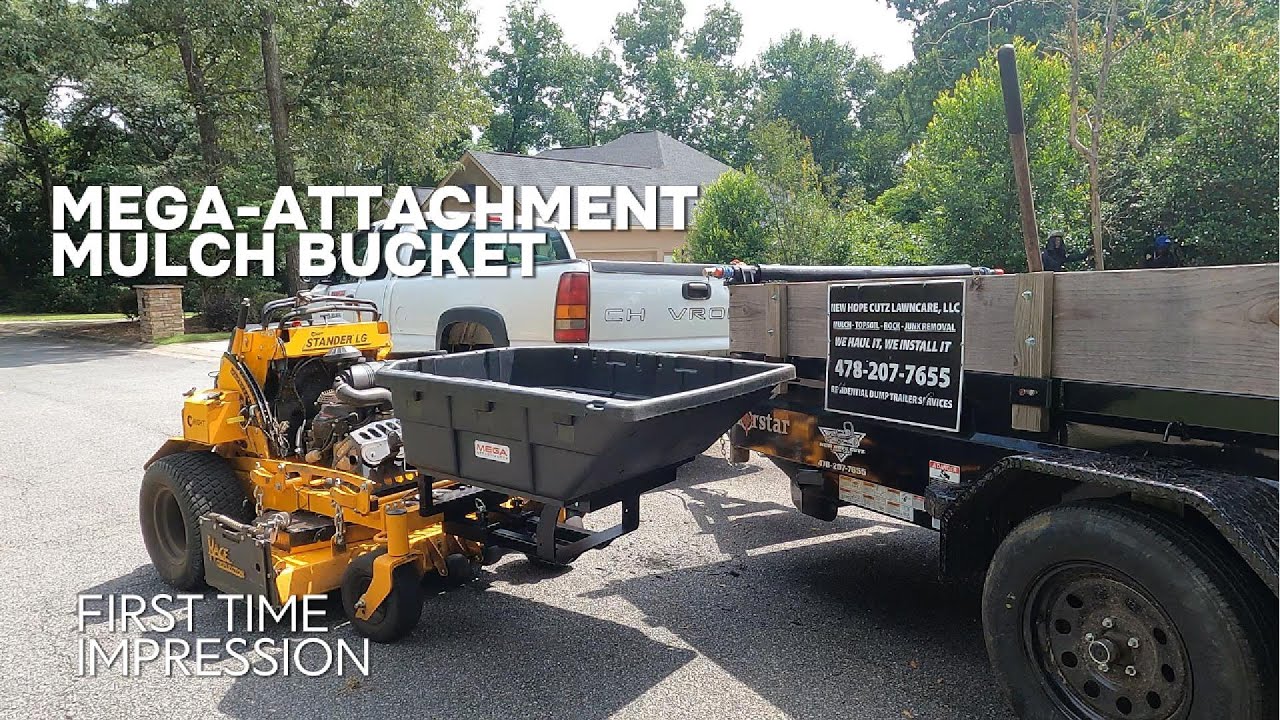MEGA ATTACHMENT MULCH BUCKET @megaattachments3019 @WrightMowers