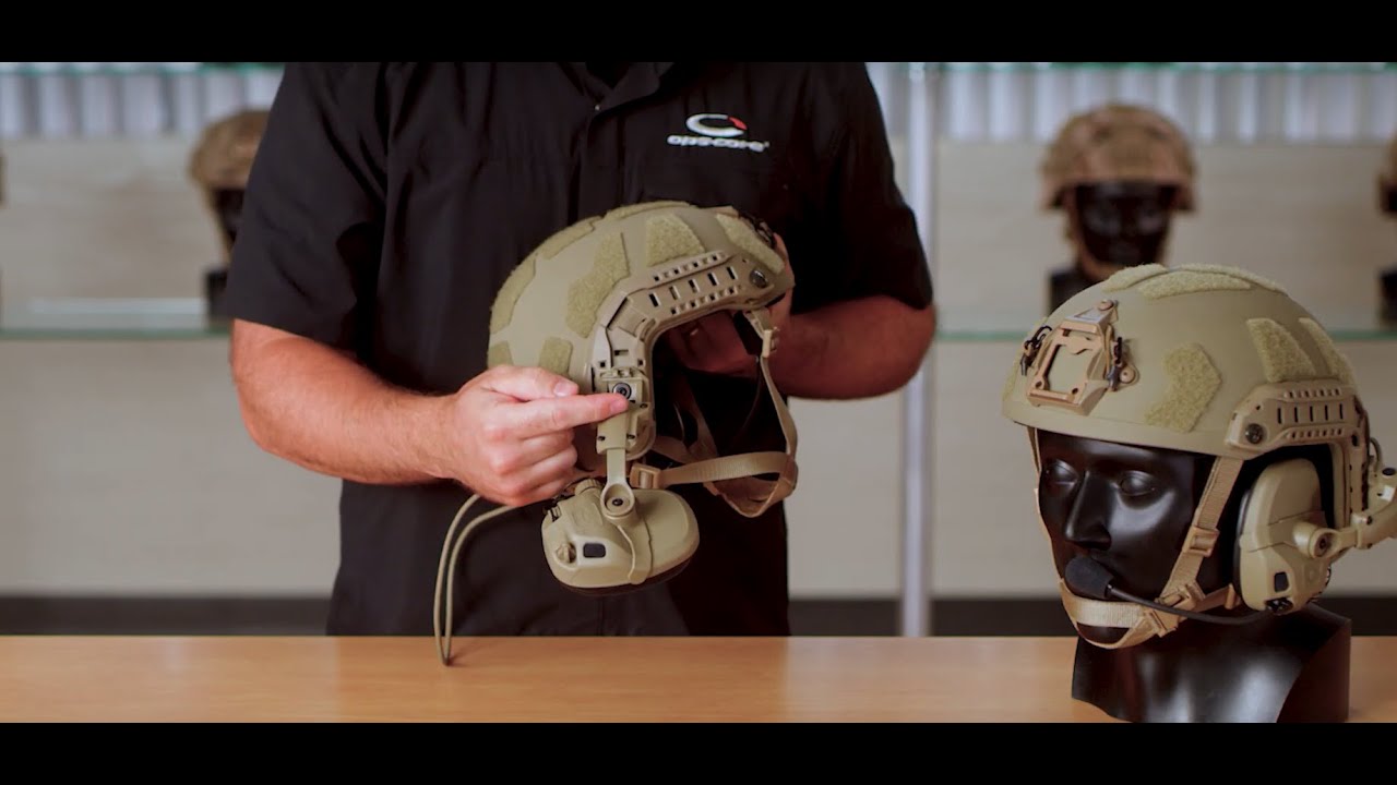 Ops-Core AMP Helmet Rail Mount Kit with Vent Mode, TAN