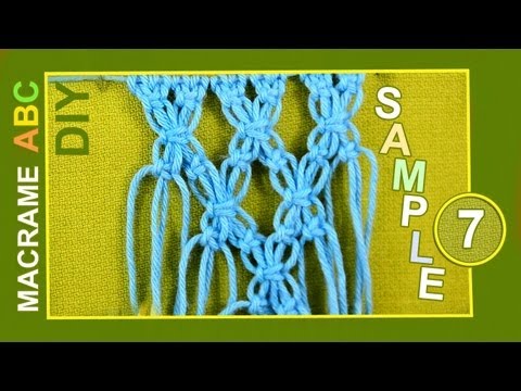 Macrame ABC pattern sample 17