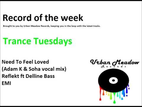 Reflekt ft Delline Bass - Need to feel loved (Adam K & Saha Vocal mix)