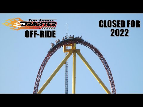 Top Thrill Dragster Off-Ride Footage, Cedar Point Strata Coaster (Closed for 2022) | Non-Copyright