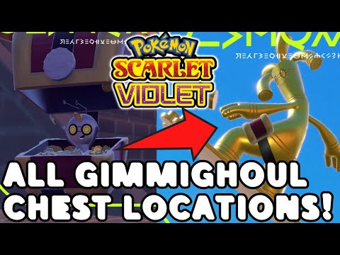 ALL Gimmighoul CHEST Locations! Evolve into Gholdengo for Pokemon Scarlet and Violet