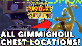 ALL Gimmighoul CHEST Locations! Evolve into Gholdengo for Pokemon Scarlet and Violet