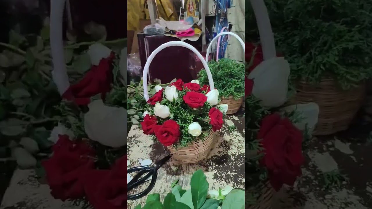 Flower basket 🧺 🪴💐 preparation for Marriage